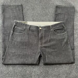 Armani Exchange Jeans Mens 40R Dark Gray Relaxed Straight Denim Pants